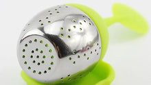 Load image into Gallery viewer, Silicone Handle Stainless Steel Tea Infuser Strainer, Loose Leaf Tea Infuser - Leafy Love Herbal Tea Blends