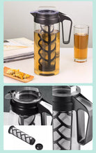 Load image into Gallery viewer, Leafy Love 2L Tritan Iced Tea Pitcher with Easy to Clean Reusable Mesh Filter - Leafy Love Herbal Tea Blends