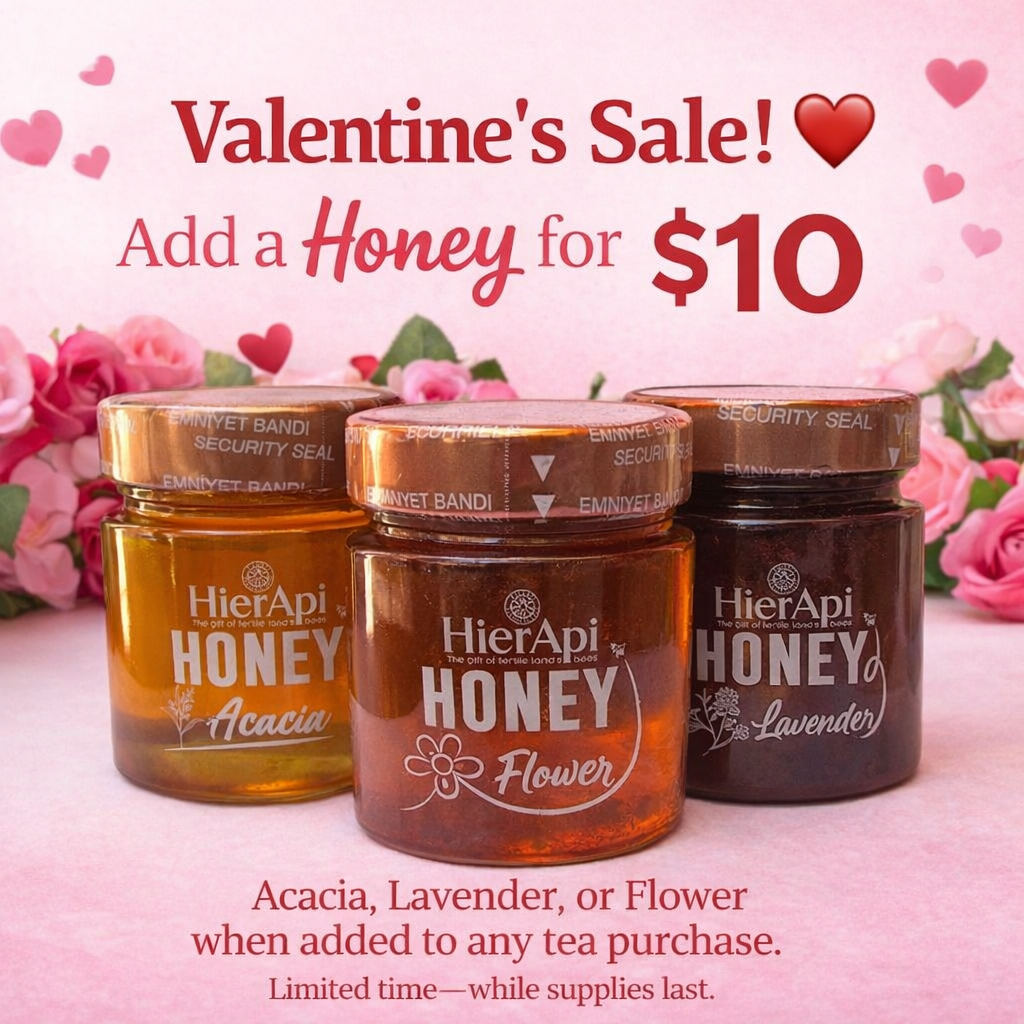 Mediterranean Floral Pure Natural Raw Sweet Honey - Leafy Love Tea