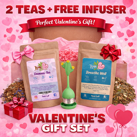2 Teas + Free Infuser Gift Set - Leafy Love Tea
