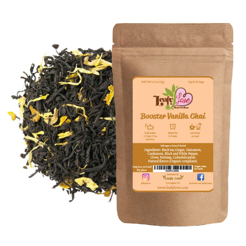 Leafy Love Booster Vanilla Chai - Leafy Love Herbal Tea Blends