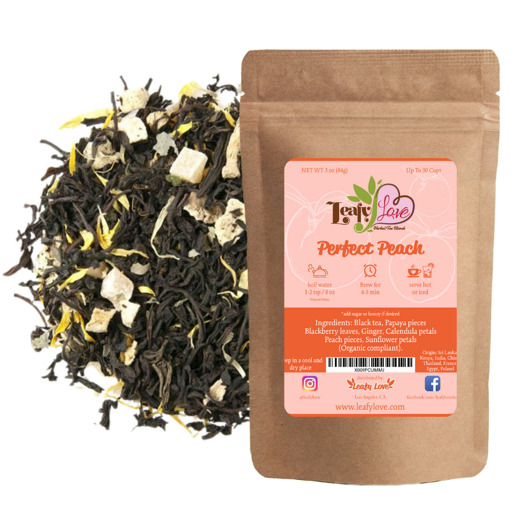 Leafy Love Perfect Peach 🍑 - Leafy Love Herbal Tea Blends
