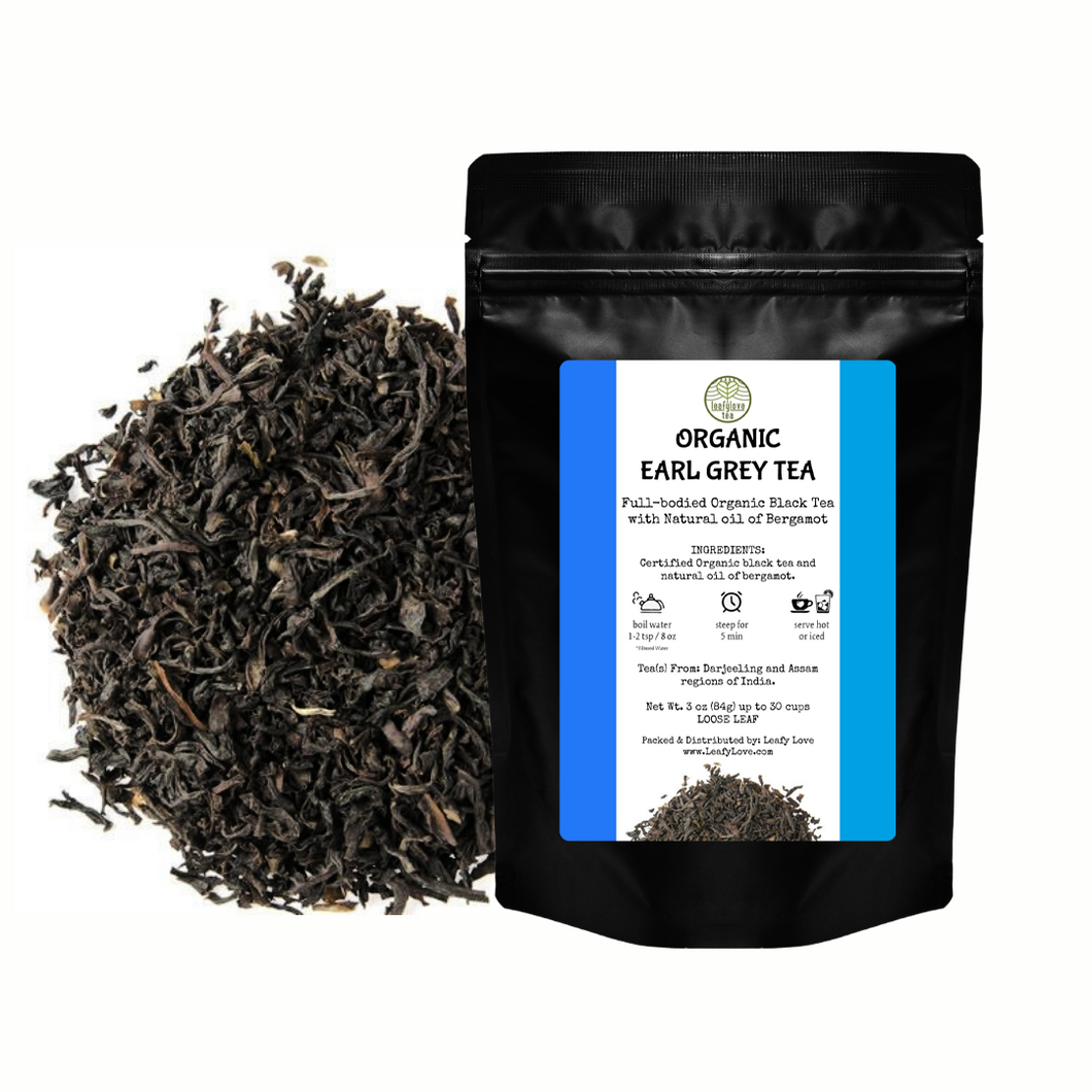 Leafy Love Organic Earl Grey - Leafy Love Herbal Tea Blends