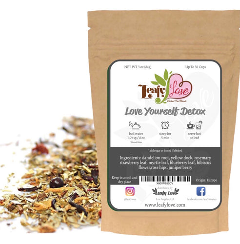 Leafy Love, Love Yourself Detox Blend - Leafy Love Herbal Tea Blends